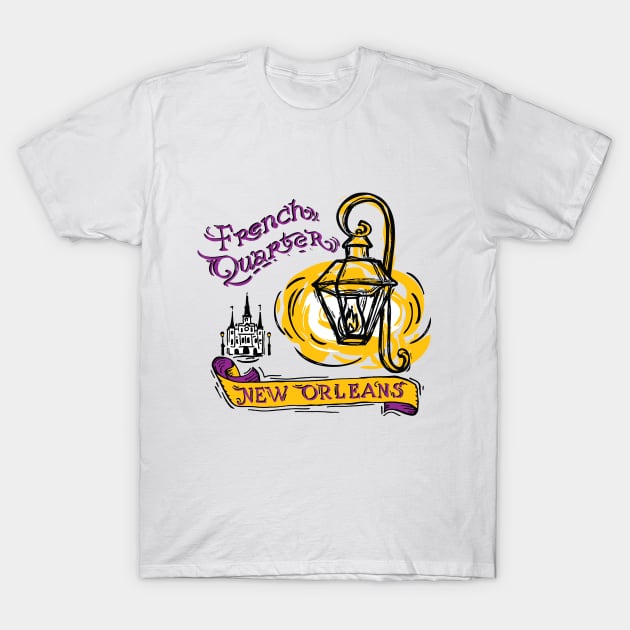 French Quarter Lantern T-Shirt by gentlemanjoan